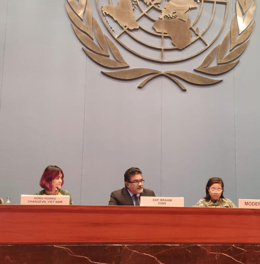 Panelist at UN Asia Pacific Climate Week 2019