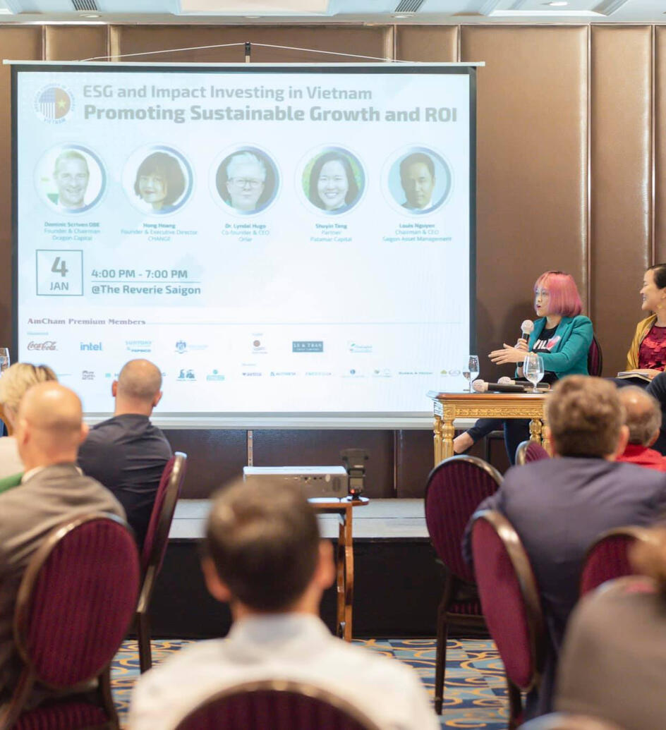 Panelist at AmCham&#39;s ESG conference in Vietnam in 2020